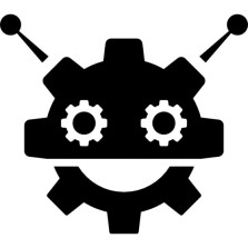 robocog-logo-of-a-robot-with-cogwheel-head-shape_318-52648